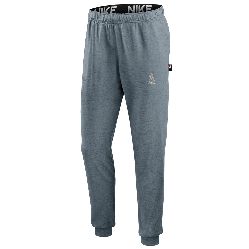 Men's Nike  Heather Gray Los Angeles Angels Travel Performance Pants