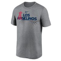 Men's Nike Heathered Charcoal Los Angeles Angels Local Rep Legend Performance T-Shirt