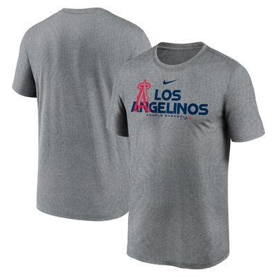 Men's Nike Heathered Charcoal Los Angeles Angels Local Rep Legend Performance T-Shirt