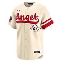 Maillot Nike Mike Trout pour homme Los Angeles Angels City Connect Limited Natural