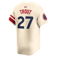 Maillot Nike Mike Trout pour homme Los Angeles Angels City Connect Limited Natural