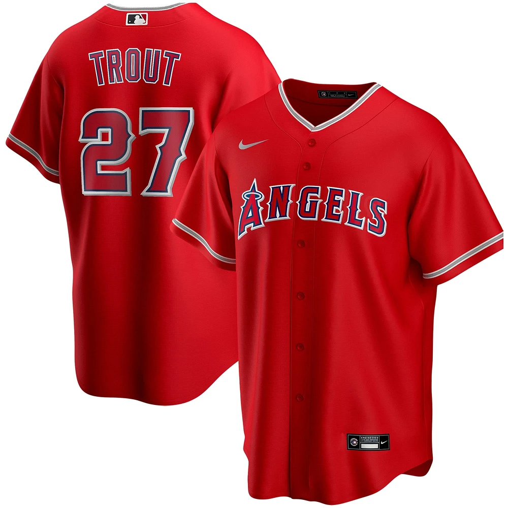 Réplique de joueur alternatif Nike Mike Trout Red Los Angeles Angels pour homme - Maillot