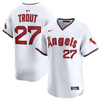Men's Nike Mike Trout White Los Angeles Angels Alternate Limited Jersey