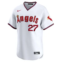 Men's Nike Mike Trout White Los Angeles Angels Alternate Limited Jersey