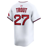 Men's Nike Mike Trout White Los Angeles Angels Alternate Limited Jersey