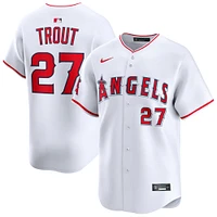 Maillot de joueur Nike Mike Trout blanc Los Angeles Angels à domicile en édition limitée pour homme
