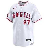 Maillot de joueur Nike Mike Trout blanc Los Angeles Angels à domicile en édition limitée pour homme