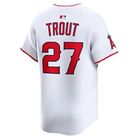 Maillot de joueur Nike Mike Trout blanc Los Angeles Angels à domicile en édition limitée pour homme