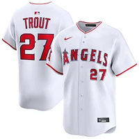 Maillot de joueur Nike Mike Trout blanc Los Angeles Angels à domicile en édition limitée pour homme