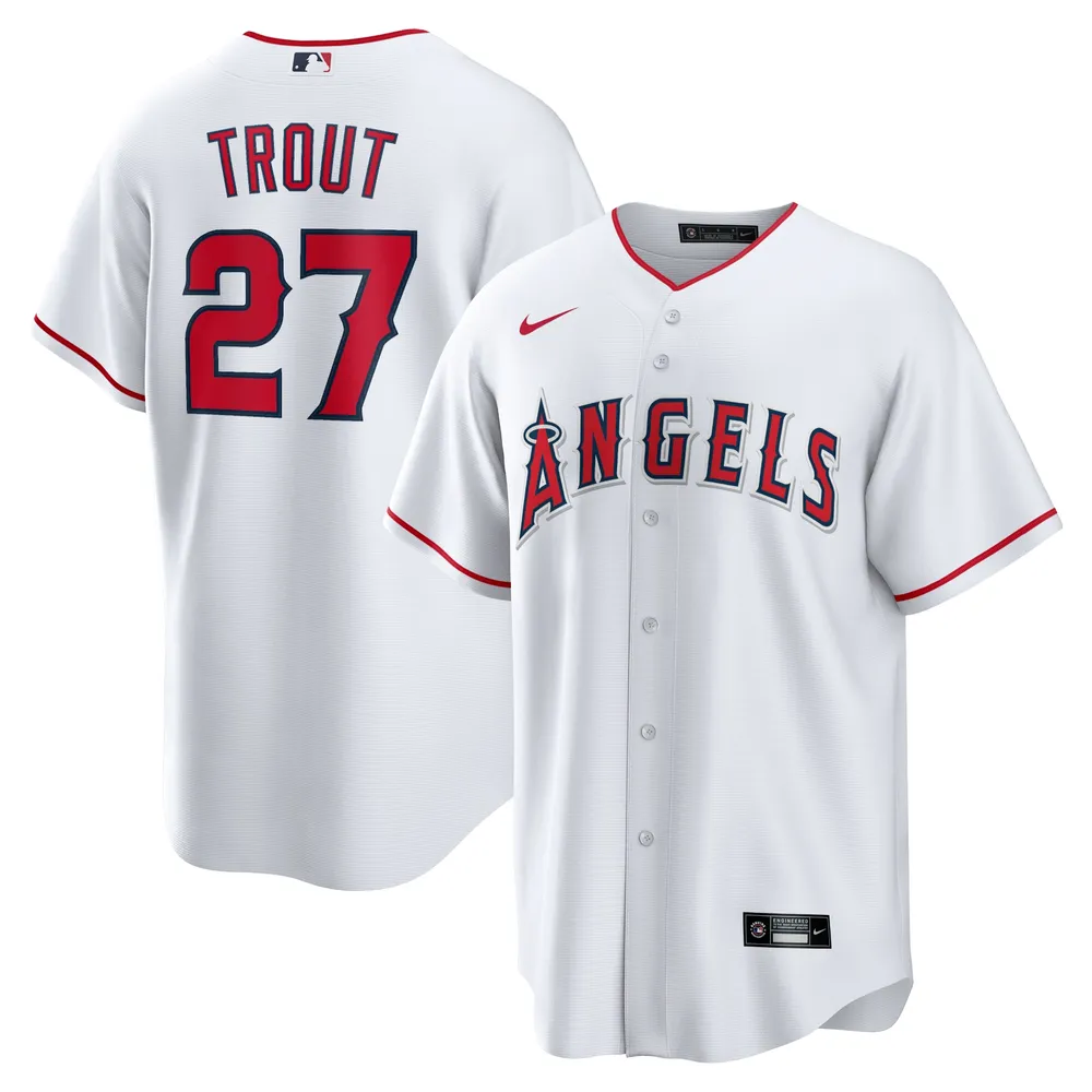 Lids Mike Trout Los Angeles Angels Nike Home Replica Player Name Jersey -  White