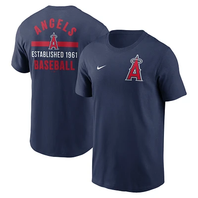 Men's Nike Navy Los Angeles Angels 2-Hit T-Shirt