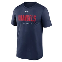 T-shirt Nike bleu marine Los Angeles Angels Knockout Legend Performance pour homme