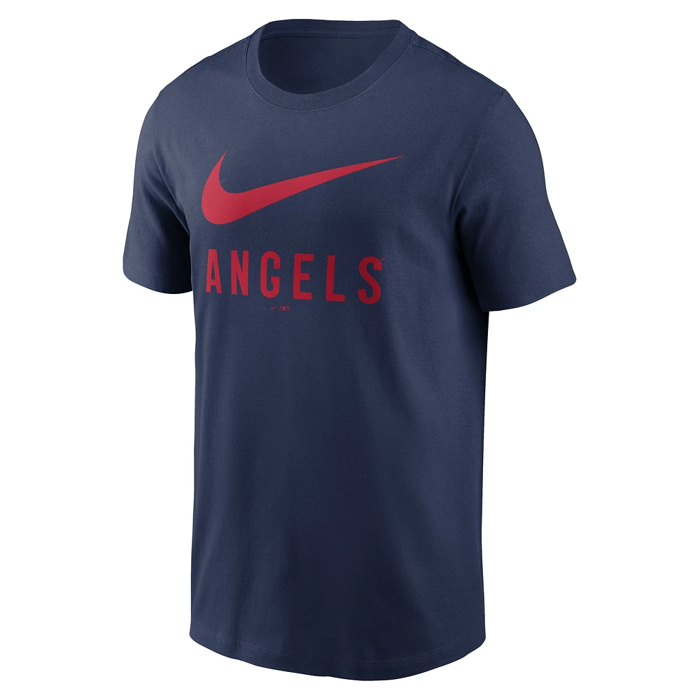 T-shirt Nike bleu marine avec logo Swoosh des Los Angeles Angels pour homme