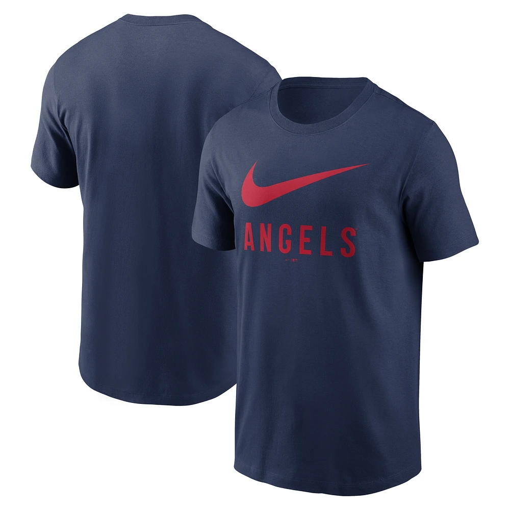 T-shirt Nike bleu marine avec logo Swoosh des Los Angeles Angels pour homme