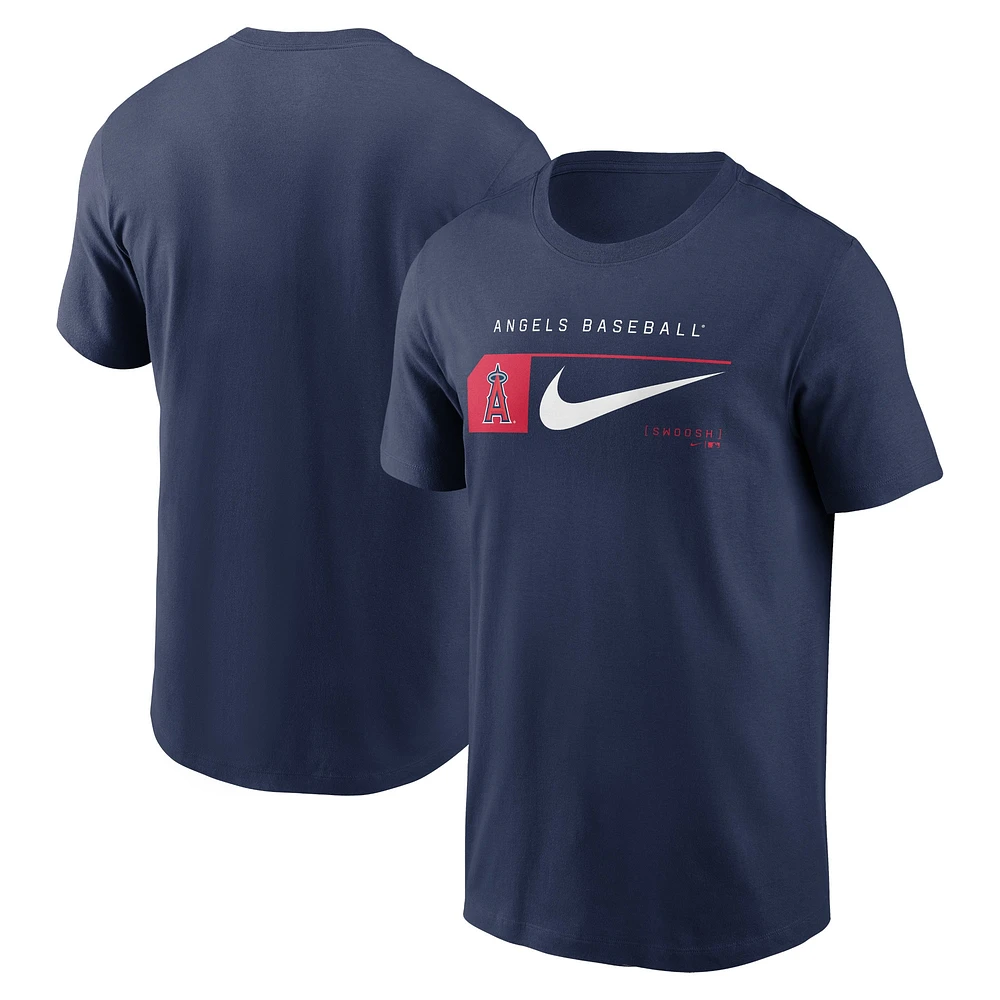 T-shirt Nike bleu marine Los Angeles Angels Team Swoosh Lockup pour homme