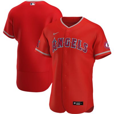 Men's Nike Red Los Angeles Angels Alternate Authentic Team - Jersey