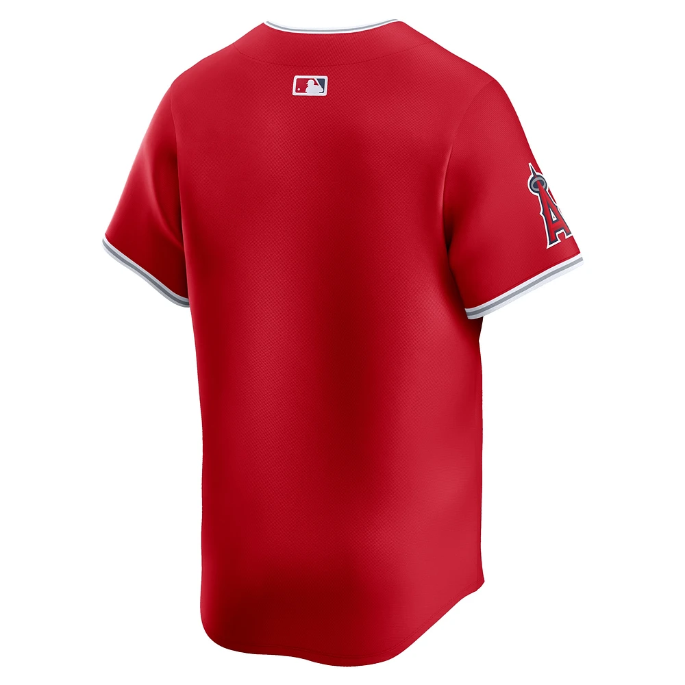 Maillot Nike Los Angeles Angels Alternate Limited pour homme, rouge