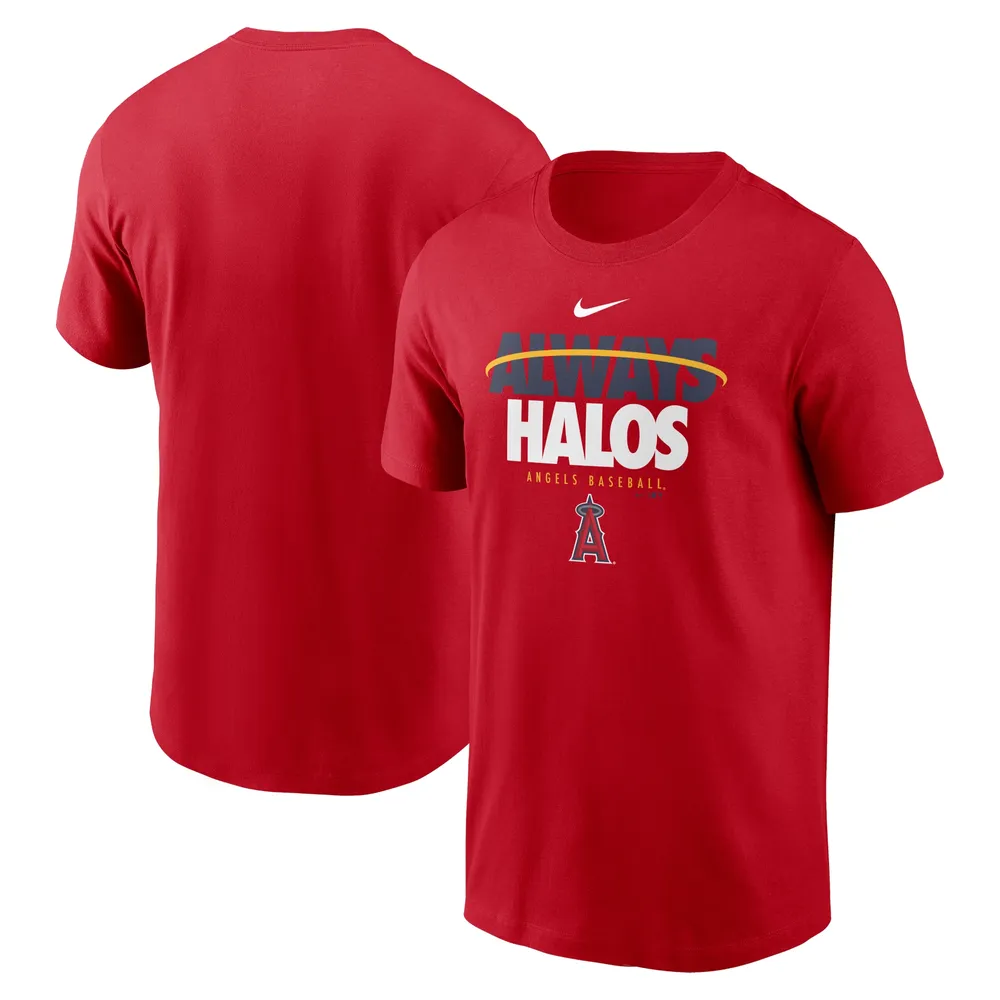 T-shirt Nike rouge de l'équipe locale des Los Angeles Angels Always Halos pour hommes