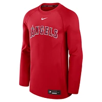 Sweat-shirt à capuche Nike rouge authentique Los Angeles Angels Game Time Performance pour homme