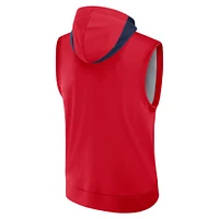 Men's Nike Red Los Angeles Angels Authentic Collection Performance Sleeveless Pullover Hoodie