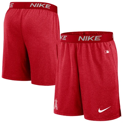 Short Nike rouge Los Angeles Angels Authentic Collection Practice Performance pour homme