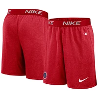 Short d'entraînement de performance Nike Los Angeles Angels City Connect Authentic Collection pour homme, rouge