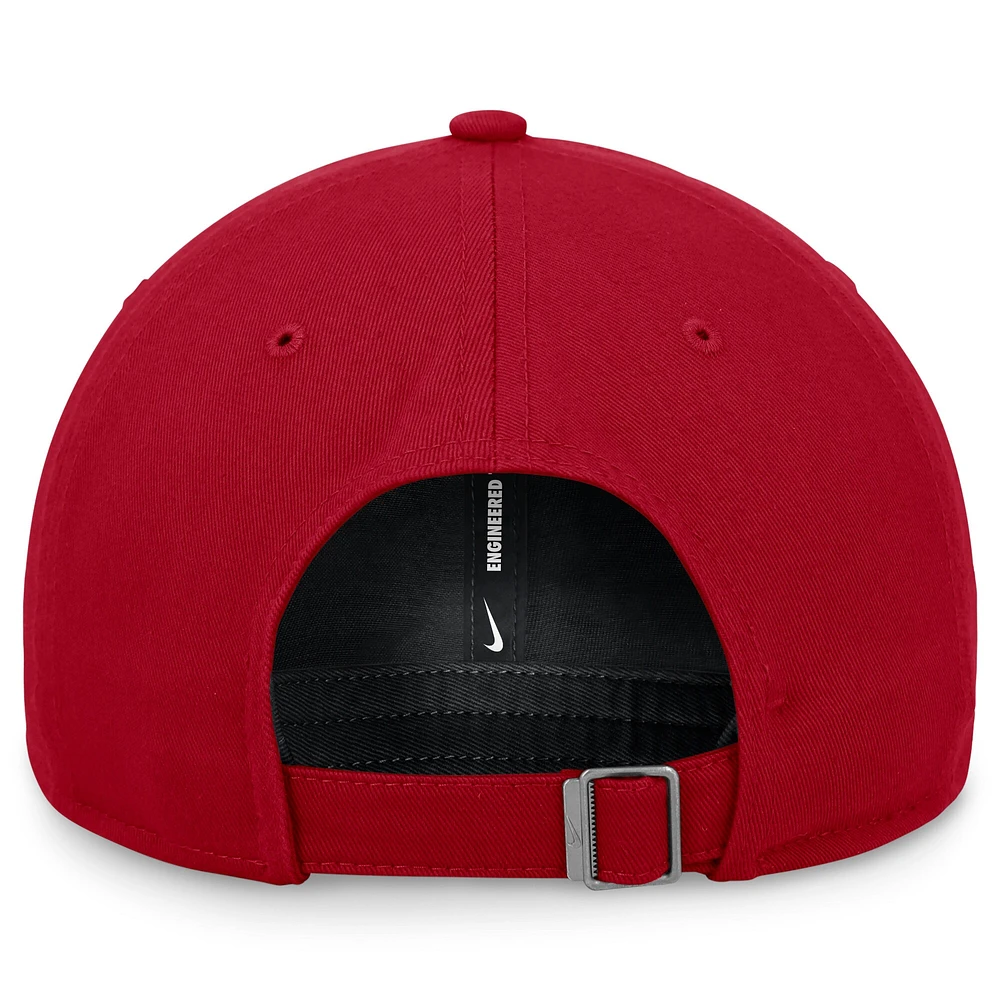 Casquette ajustable Nike rouge Los Angeles Angels Club pour homme