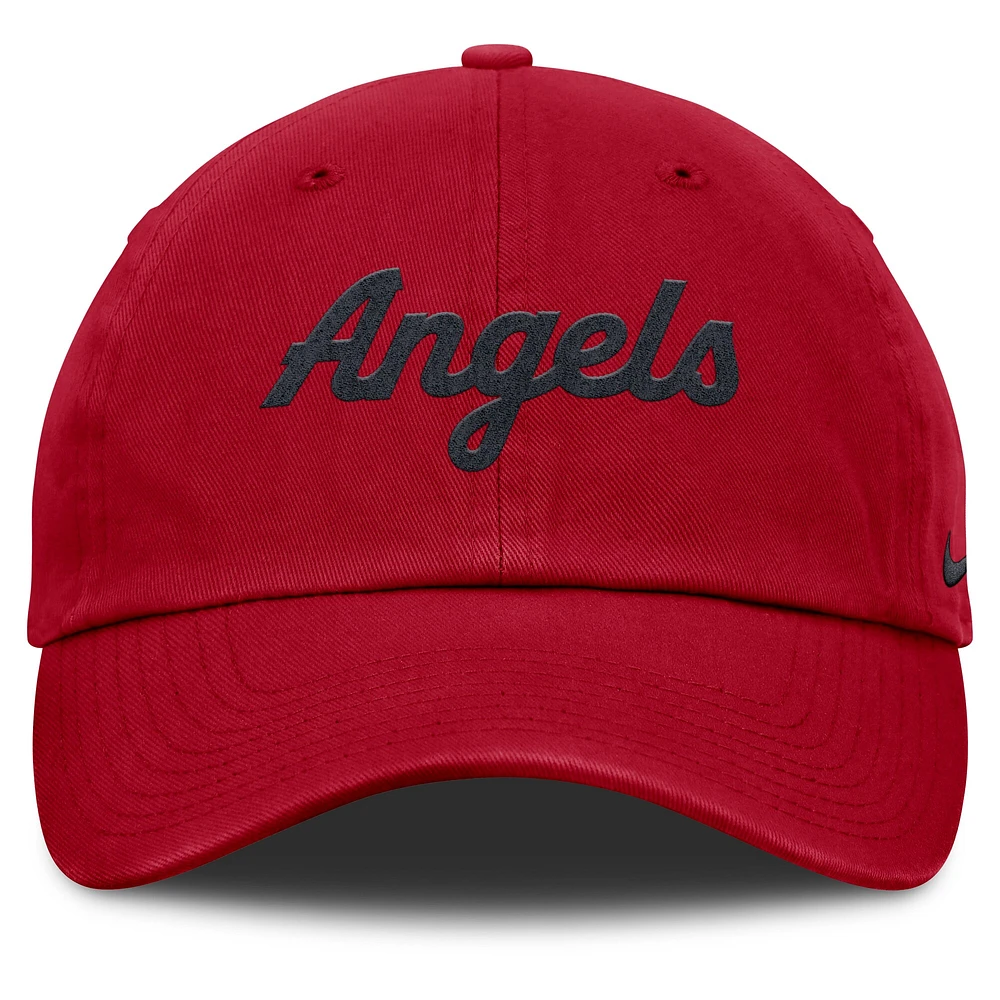 Men's Nike Red Los Angeles Angels Club Adjustable Hat