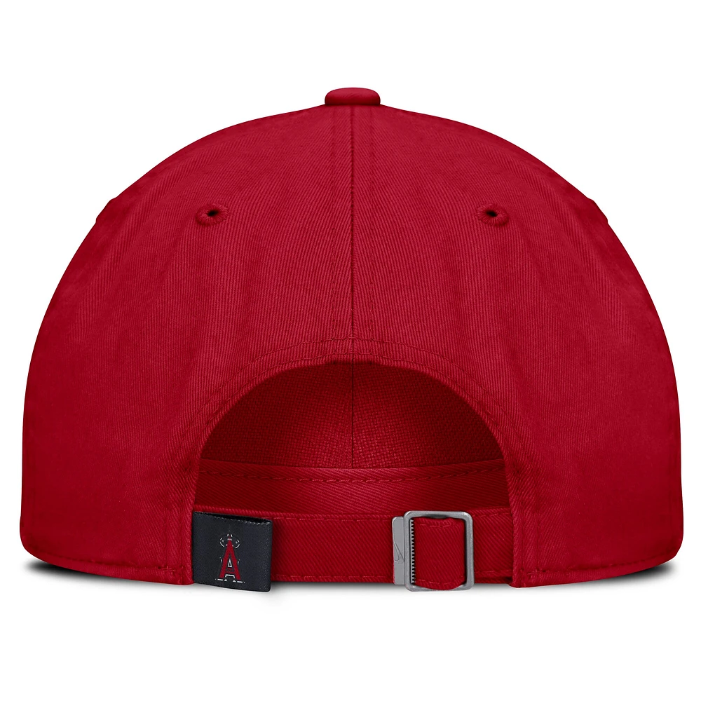 Men's Nike Red Los Angeles Angels Club Adjustable Hat