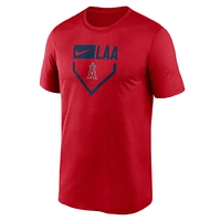 Men's Nike Red Los Angeles Angels Home Plate Icon Legend Performance T-Shirt