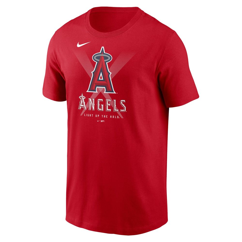 Men's Nike Red Los Angeles Angels Light Up the Halo Local Team T-Shirt