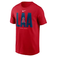 Men's Nike Red Los Angeles Angels Scoreboard T-Shirt