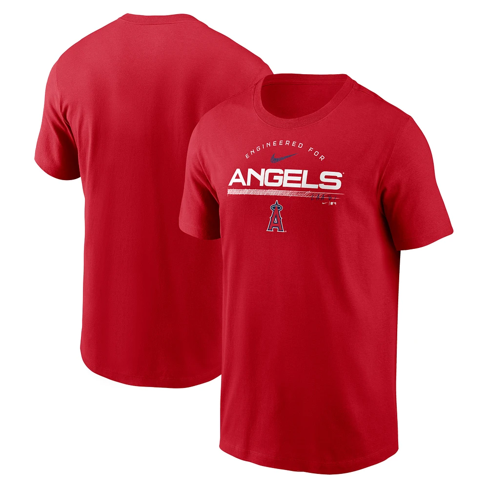 T-shirt Nike Los Angeles Angels Team Engineered rouge pour homme