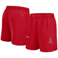 Short tissé Victory Performance Nike rouge Los Angeles Angels pour homme