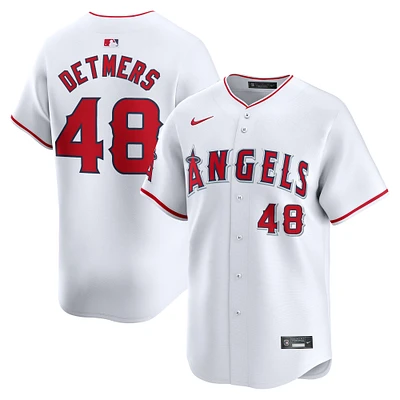 Maillot de joueur Nike Reid Detmers pour hommes, blanc, Los Angeles Angels Home Limited Player