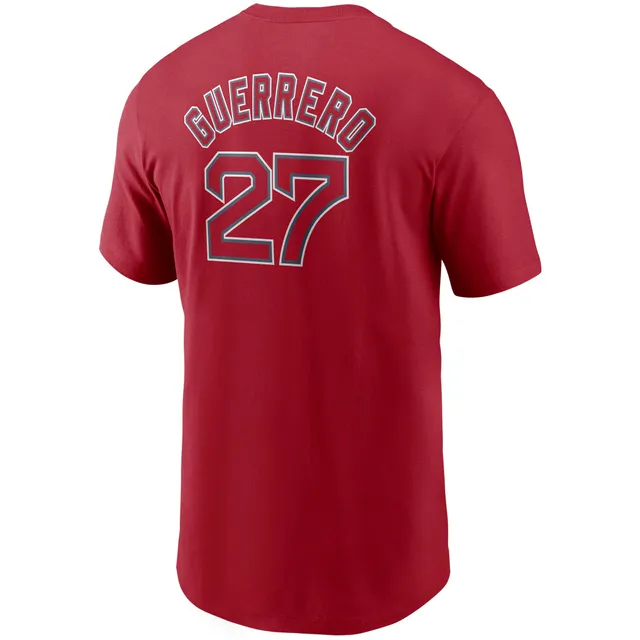 Women's Mike Trout Red Los Angeles Angels Name & Number T-Shirt