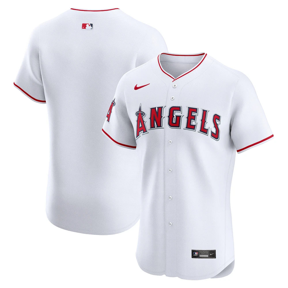 Men's Nike White Los Angeles Angels Home Elite Jersey