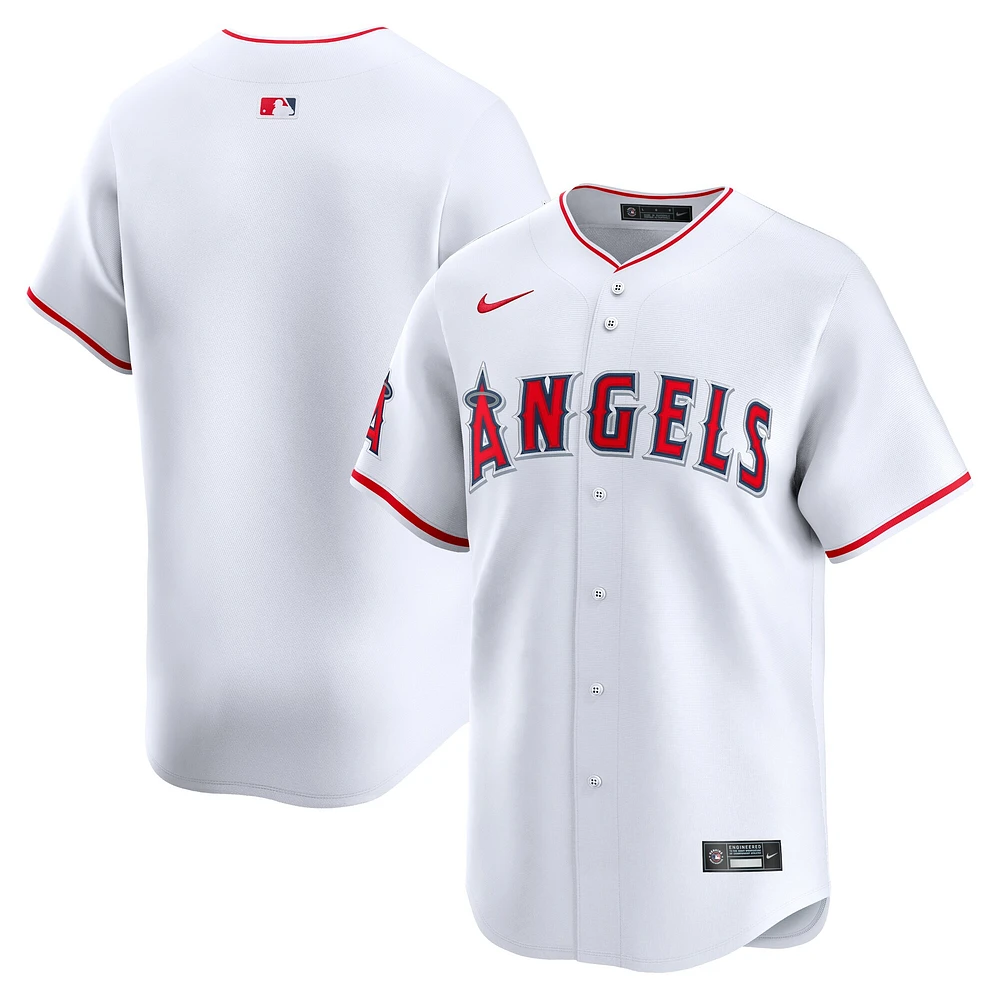 Maillot Nike Los Angeles Angels Domicile Limited Blanc pour Homme