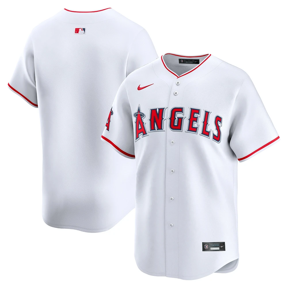 Maillot Nike Los Angeles Angels Domicile Limited Blanc pour Homme