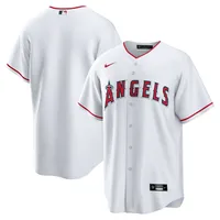 Maillot de l'équipe réplique domicile des Los Angeles Angels Nike blanc pour homme