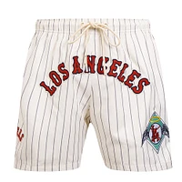 Short tissé classique rétro à fines rayures Los Angeles Angels Pro Standard pour hommes