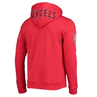 Men's Pro Standard Red Los Angeles Angels Team Logo Pullover Hoodie