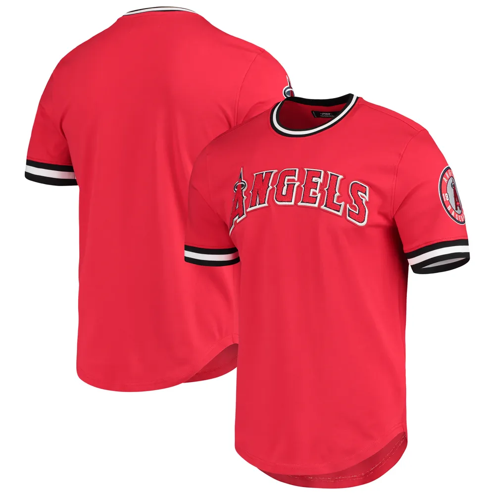 Fanatics Branded Men's Red Los Angeles Angels Official Wordmark T-Shirt - Red