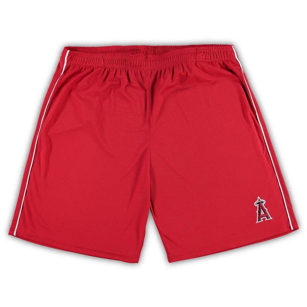 Short rouge en maille Big & Tall des Los Angeles Angels pour hommes