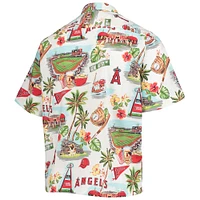 Chemise boutonnée Los Angeles Angels Scenic Reyn Spooner pour homme, blanche