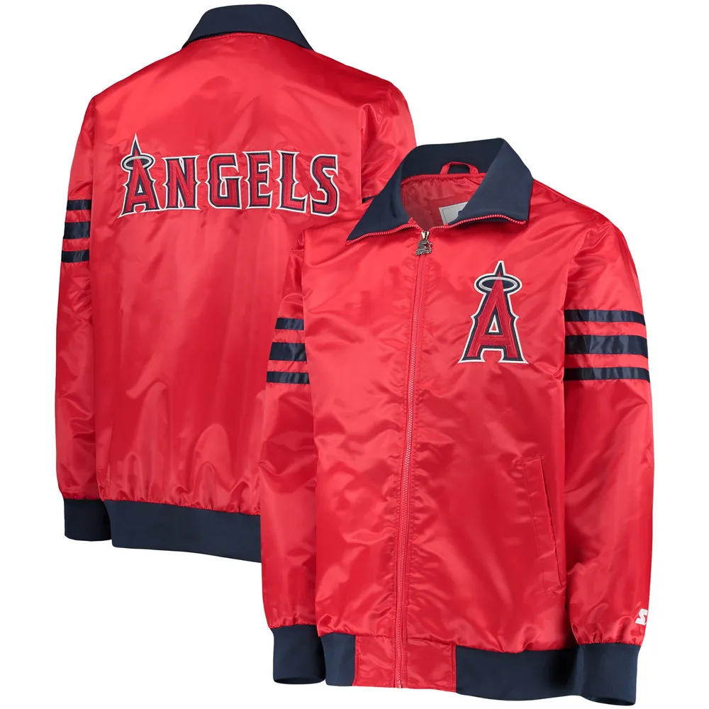 LA Clippers Starter The Enforcer Varsity Satin Full-Snap Jacket