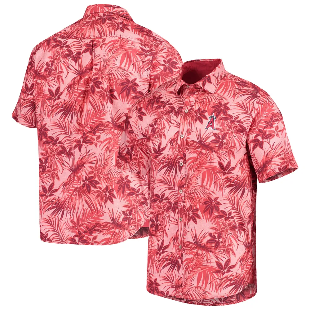 Men's Tommy Bahama Black Los Angeles Dodgers Tropical Horizons Button-Up Shirt Size: Medium