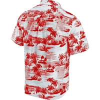 Men's Tommy Bahama Red Los Angeles Angels Tropical Horizons Button-Up Shirt