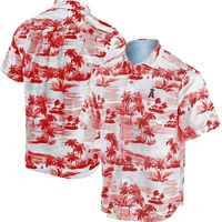 Chemise boutonnée Tommy Bahama Los Angeles Angels Tropical Horizons rouge pour homme