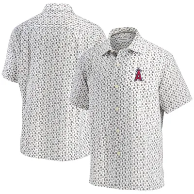 Los Angeles Angels Tommy Bahama Baja Mar Short Sleeve Button-Up Shirt - White